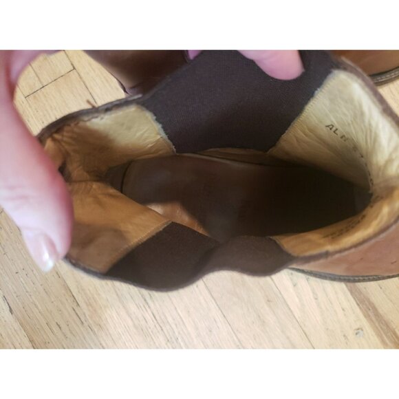 Polo Ralph Lauren Boots Chelsea Mens Brown Brogue Leather Italy 11 D - Picture 16 of 16